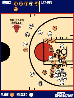 Bulls shot chart